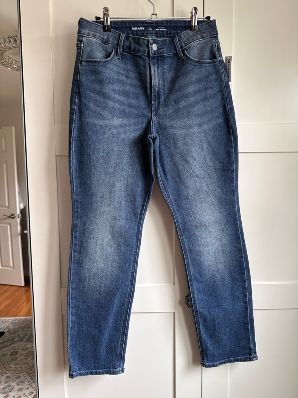 ✨NWT✨ High-Rise Wow Straight Jeans - Mid Blue NWT